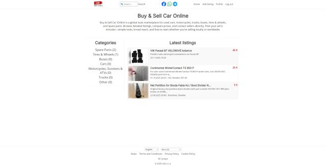 Medzinárodná online platforma pre auto inzerciu image