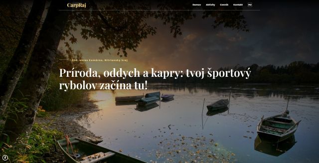 Web pre súkromné rybárske jazero image